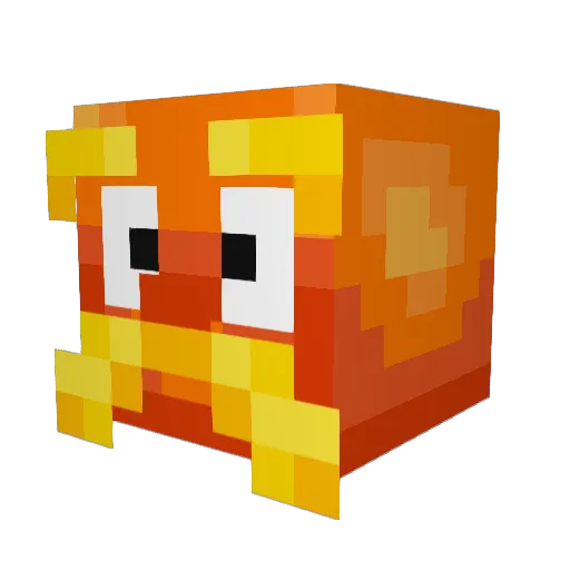 NervousCat Minecraft avatar head, 3D render