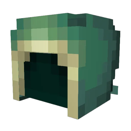Nervv Minecraft avatar head, 3D render