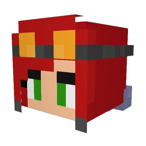 Nerzul1985 Minecraft avatar head, 3D render
