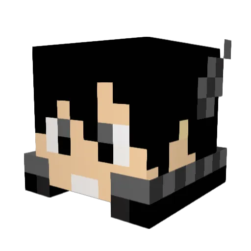 NesKungz Minecraft avatar head, 3D render
