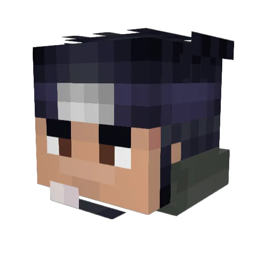 Nesbawt Minecraft avatar head, 3D render