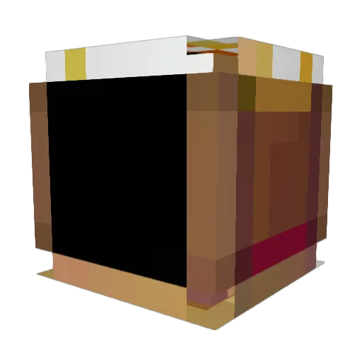 NescafeElection Minecraft avatar head, 3D render