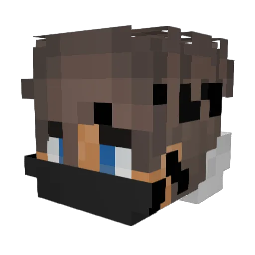 Nescitus420 Minecraft avatar head, 3D render