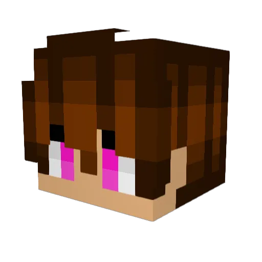 Nesckky Minecraft avatar head, 3D render