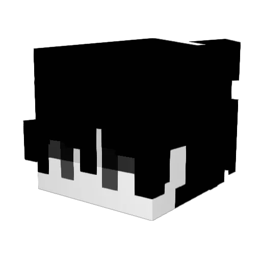 Nescro Minecraft avatar head, 3D render