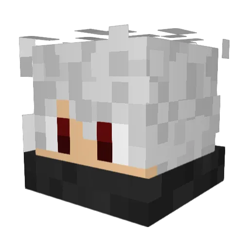 Neseseal Minecraft avatar head, 3D render