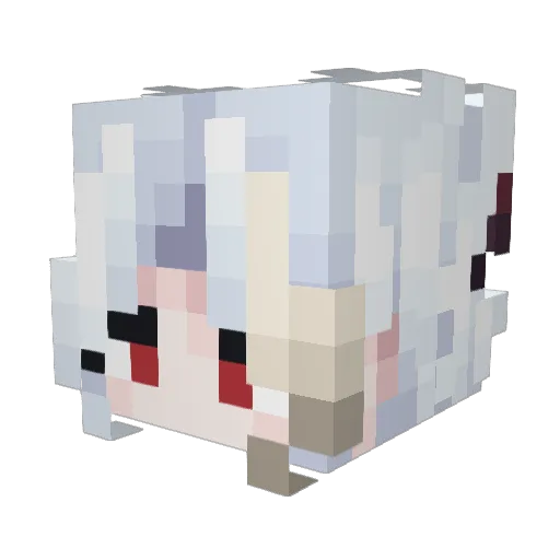 Nesha1 Minecraft avatar head, 3D render