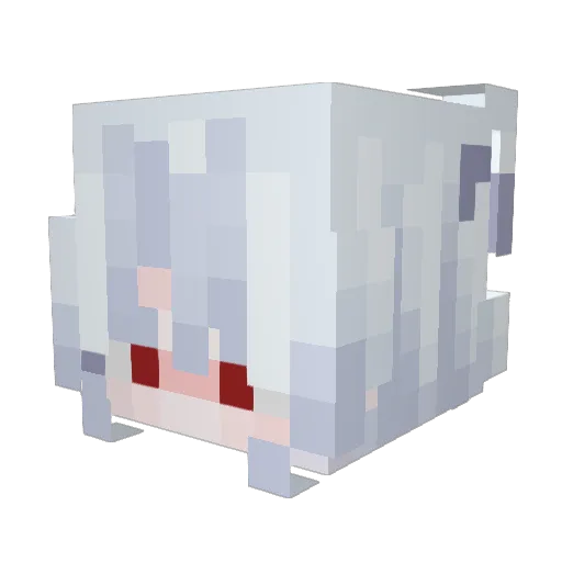 Nesha1 Minecraft avatar head, 3D render
