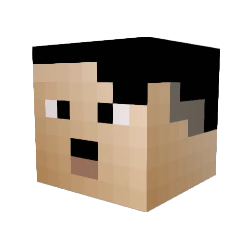 Neshh_118 Minecraft avatar head, 3D render