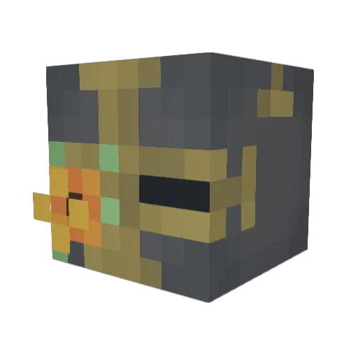 NeshjnCSGO Minecraft avatar head, 3D render