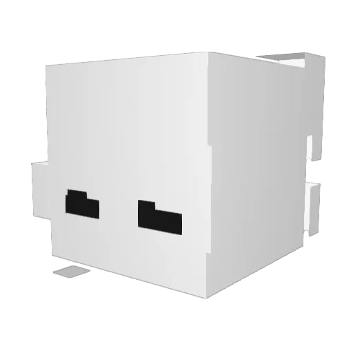 Nesim5 Minecraft avatar head, 3D render