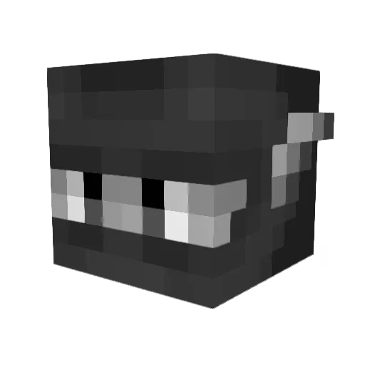 Nesk Minecraft avatar head, 3D render
