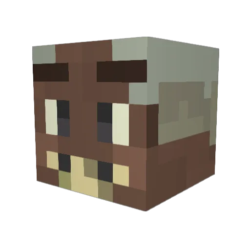 Neskawn Minecraft avatar head, 3D render