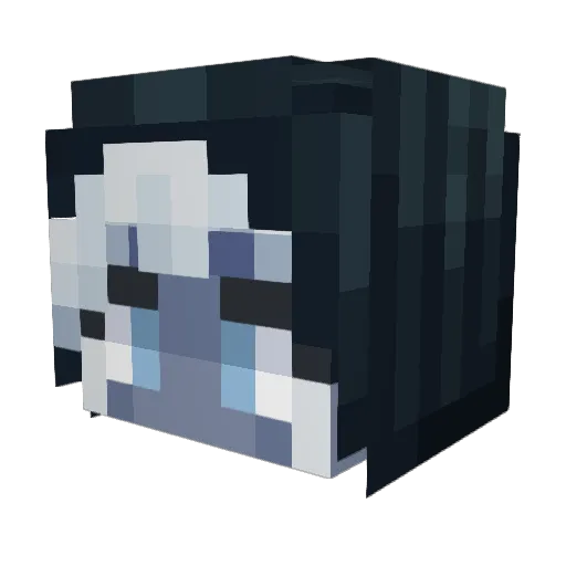 Nesor Minecraft avatar head, 3D render