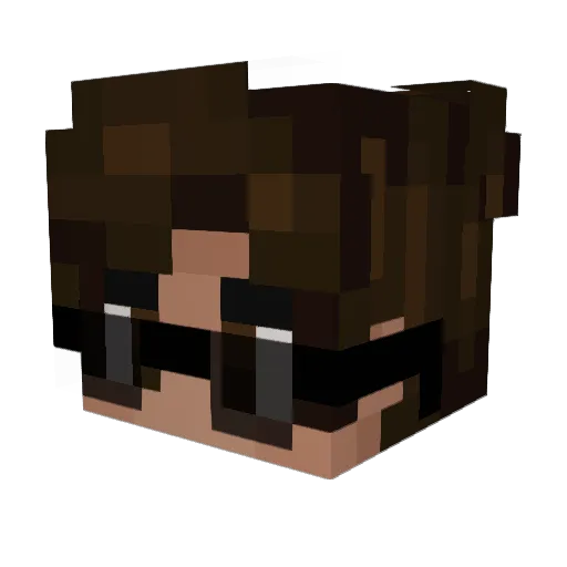 NessCreatives Minecraft avatar head, 3D render