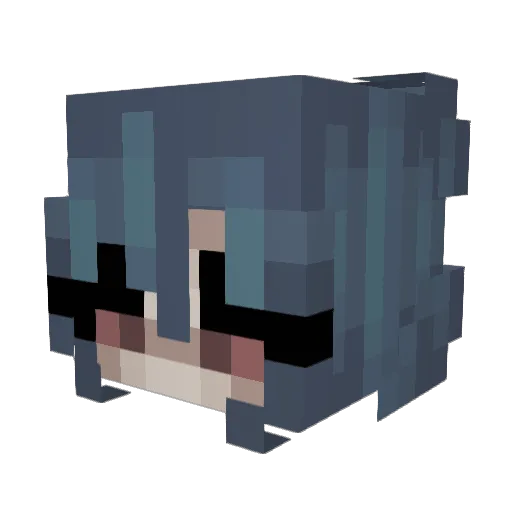 NessOvia Minecraft avatar head, 3D render