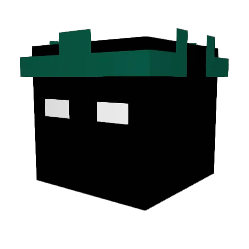 Ness_6 Minecraft avatar head, 3D render