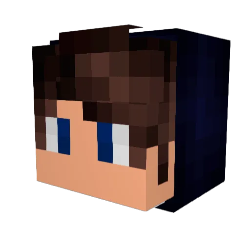 Ness_GG Minecraft avatar head, 3D render