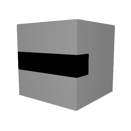 NessandNed Minecraft avatar head, 3D render