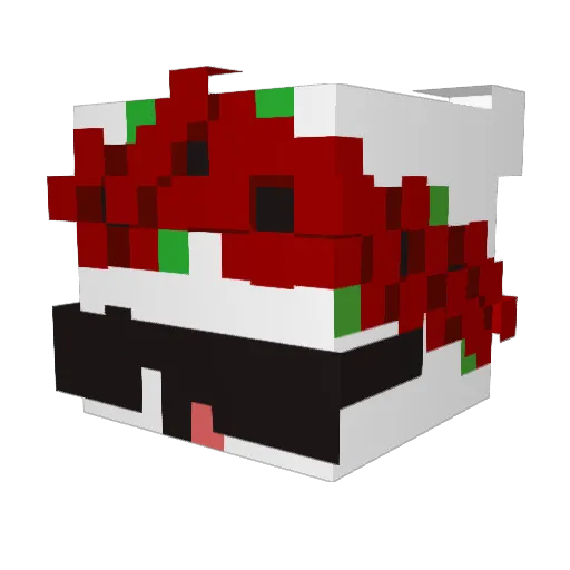 NessaxD Minecraft avatar head, 3D render
