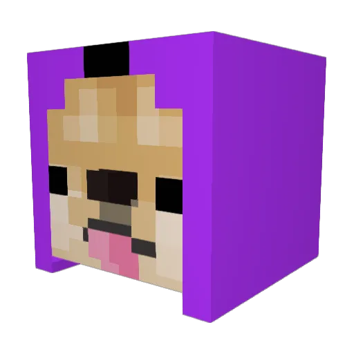 Nessi_23 Minecraft avatar head, 3D render