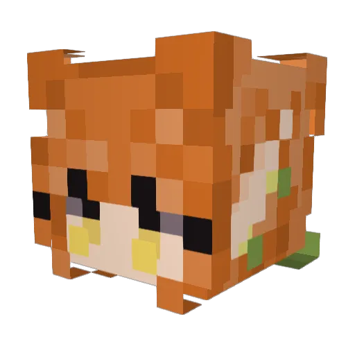 Nessie1297 Minecraft avatar head, 3D render
