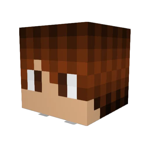 Nessie2013 Minecraft avatar head, 3D render