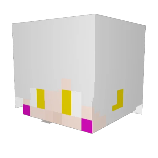 Nessie_15 Minecraft avatar head, 3D render
