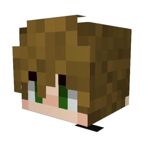 Nessy_Lochness Minecraft avatar head, 3D render