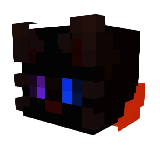 NestTheRex Minecraft avatar head, 3D render