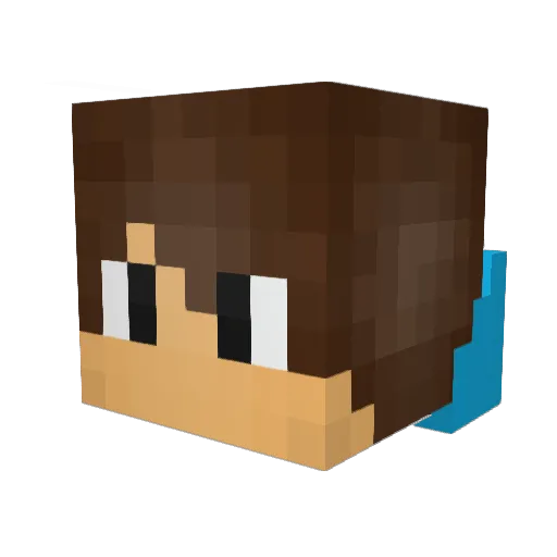 NesteaPvP Minecraft avatar head, 3D render
