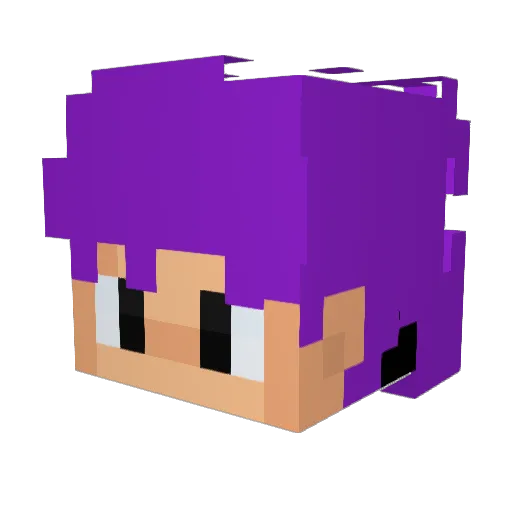 Nestor8 Minecraft avatar head, 3D render