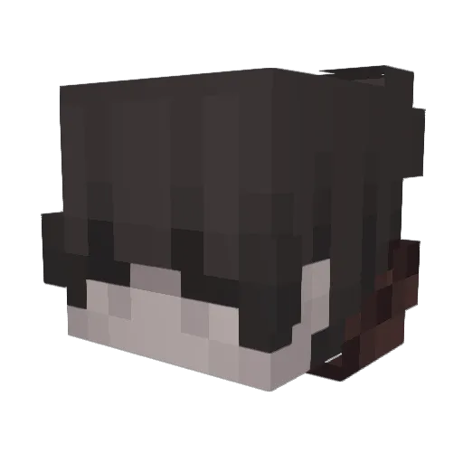 Nestou Minecraft avatar head, 3D render