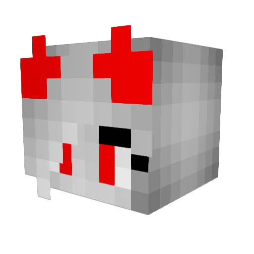 Nestouil Minecraft avatar head, 3D render