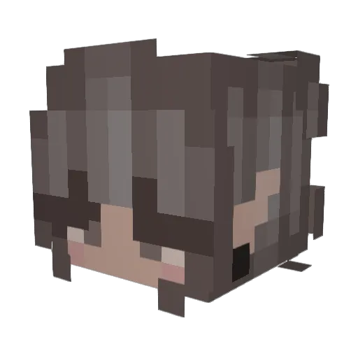 Nesyaaa Minecraft avatar head, 3D render