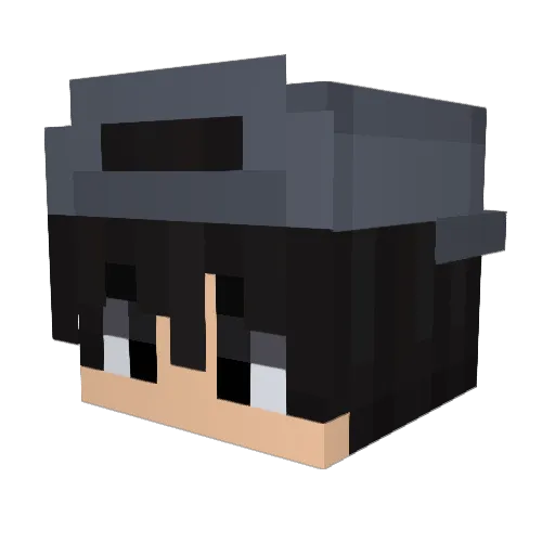 NetMc_ Minecraft avatar head, 3D render