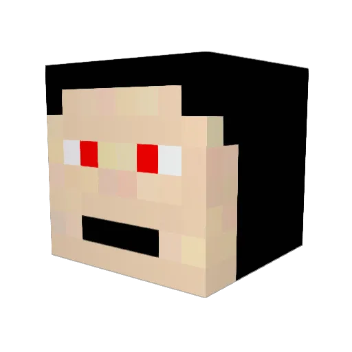 NetMoverSitan Minecraft avatar head, 3D render