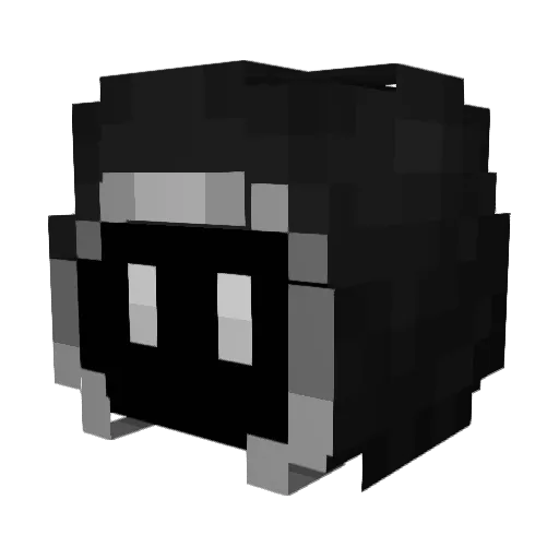 NetParamad Minecraft avatar head, 3D render