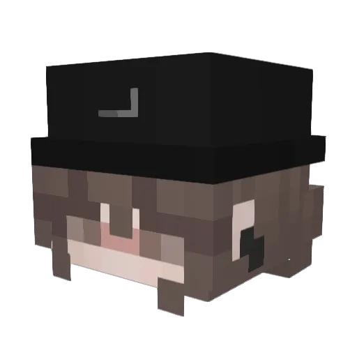 Neta11 Minecraft avatar head, 3D render