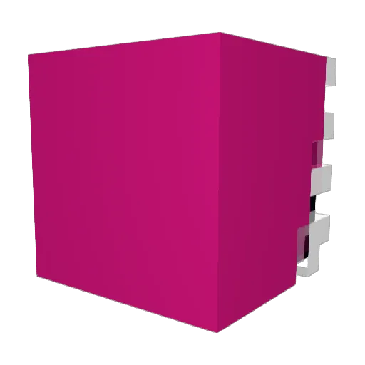 Neta_li Minecraft avatar head, 3D render