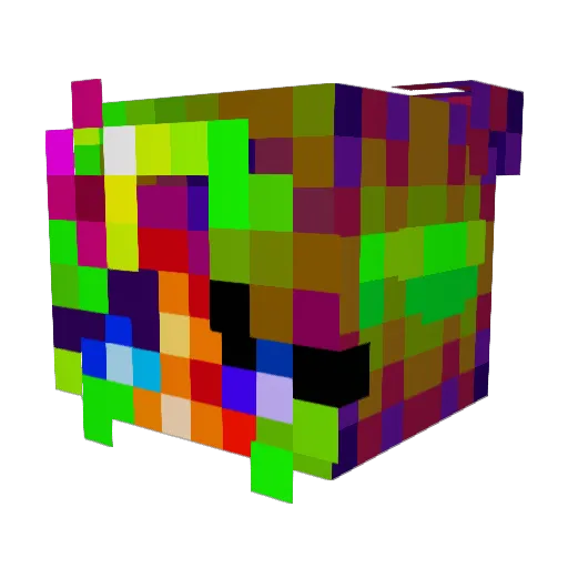 Netdog3800 Minecraft avatar head, 3D render