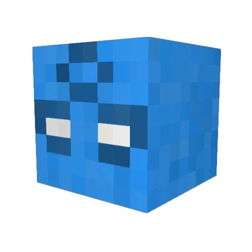 Netflix67 Minecraft avatar head, 3D render
