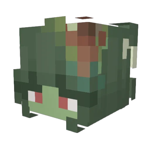 Netflixserie Minecraft avatar head, 3D render
