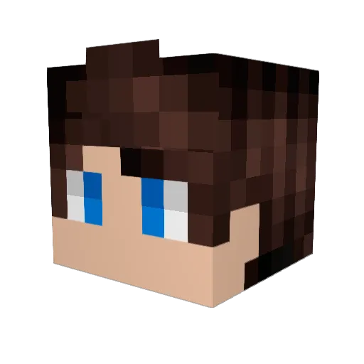 Netheo Minecraft avatar head, 3D render