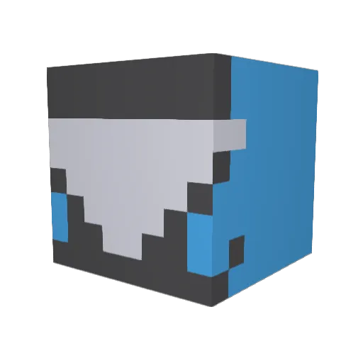 Nether26 Minecraft avatar head, 3D render