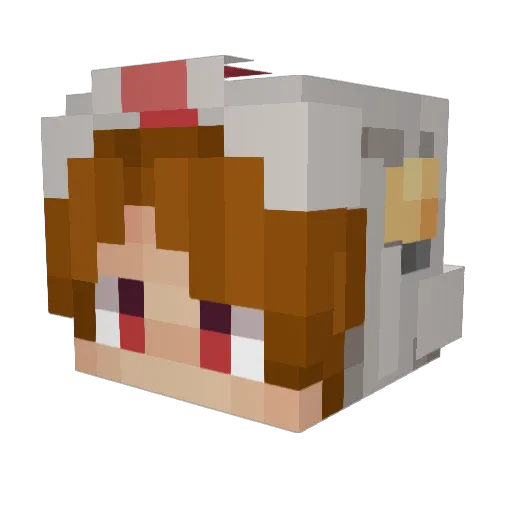 NetherFlint Minecraft avatar head, 3D render