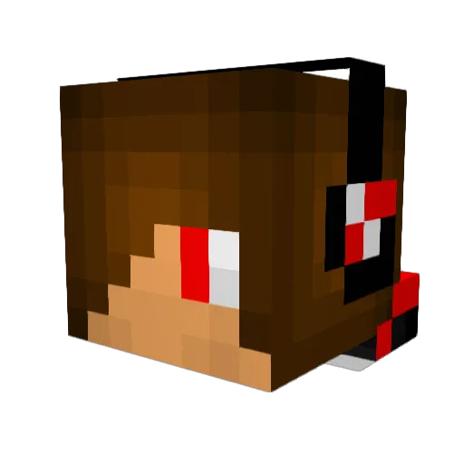 NetherIngram345 Minecraft avatar head, 3D render