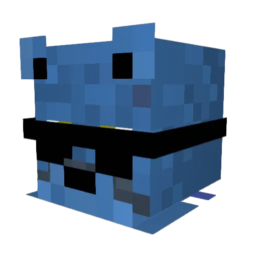 NetherKing1010 Minecraft avatar head, 3D render