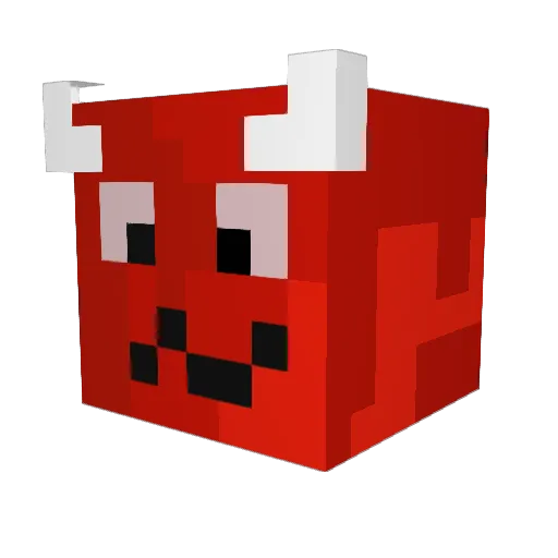 NetherMusic Minecraft avatar head, 3D render