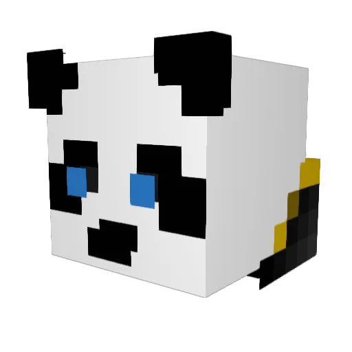 NetherPvPz Minecraft avatar head, 3D render